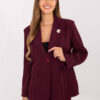 Vínové elegantní sako RUE PARIS – QUELAELLE