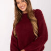 Bordó basic oversize svetr NILÜFER