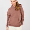 Hnědá oversize mikina s kapucí NATURAL SIDE – BERENA