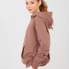 Hnědá oversize mikina s kapucí NATURAL SIDE – BERENA
