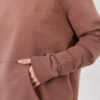 Hnědá oversize mikina s kapucí NATURAL SIDE – BERENA