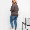 Hnědý plus-size top PETITARA