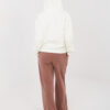 Hnědé wide-leg tepláky NATURAL SIDE – JOVIRA