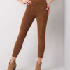 Hnědé elegantní kalhoty Manoela – EVIELIS