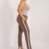 Hnědé bavlněné tepláky Kairi plus size – EVIINA