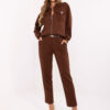 Hnědý casual komplet s oversize mikinou – PHILINA