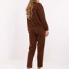 Hnědý casual komplet s oversize mikinou – PHILINA
