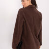Hnědý oversize kabát RUE PARIS – PERENA