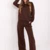 Hnědý basic komplet s oversize mikinou – KERENZA