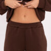 Hnědý basic komplet s oversize mikinou – KERENZA