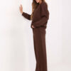 Hnědý basic komplet s oversize mikinou – KERENZA