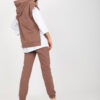 Hnědý třídílný casual komplet – BERILDA