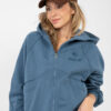 Tlumeně modrá oversize mikina na zip NATURAL SIDE – AVREVA