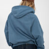 Tlumeně modrá oversize mikina na zip NATURAL SIDE – AVREVA