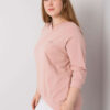 Světle růžová plus size mikina Naenia – ELNARA