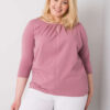 Starorůžový plus size top VELARIS