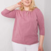 Starorůžový plus size top VELARIS
