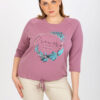 Starorůžová plus size mikina DREAMARA