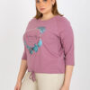 Starorůžová plus size mikina DREAMARA