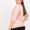 Starorůžová plus size mikina APHELIS