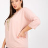 Starorůžová plus size mikina APHELIS