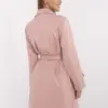 Starorůžový dvouřadý kabát ITALY MODA s kapsami – OPHENA