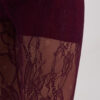 Vínové elegantní krajkové legíny – IREINA