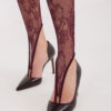 Vínové elegantní krajkové legíny – IREINA