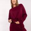 Vínový teplákový komplet se širokými kalhotami – KERENZA