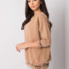 Camel mikina Charliza v one size střihu – CIRARA