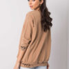 Camel mikina Charliza v one size střihu – CIRARA
