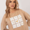 Velbloudí top HEARTGRID se zlatými detaily