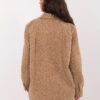 Camel košilová bunda z bouclé úpletu RUE PARIS – QYRAYRA