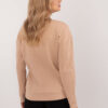 Velbloudí top LEORETTA s leopardími detaily