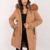 Camel zimní parka s kapucí – SOLEVA