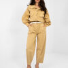 Camel bavlněné kalhoty v safari stylu – JENURA