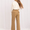Camel wide-leg kalhoty s páskem – MAVORA