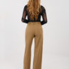 Camel elegantní kalhoty LAKERTA s vysokým pasem – IREYSSA