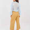 Camel wide-leg džíny bez zapínání – JENERIA