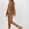 Camel velurový komplet s kardiganem – CLARIMOND