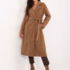 Camel boucle kabát s kapsami – PERENIA
