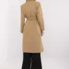 Camel kabát ITALY MODA s vázacím páskem – OPHYSSA