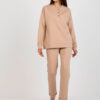 Camel bavlněný dvoudílný casual komplet – ANEMONE