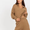 Camel pletený casual komplet se šortkami – ARMINA