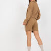 Camel pletený casual komplet se šortkami – ARMINA