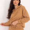 Camel komplet Alishia RUE PARIS s mikinou a sukní – BASANA
