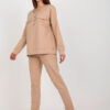 Camel casual komplet s knoflíky – AZARIA
