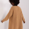 Camel volný kardigan AUDRONĖ ITALY MODA bez zapínání