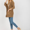 Camel kardigan ARNDÍS RUE PARIS s 3/4 rukávy