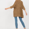 Camel kardigan ARNDÍS RUE PARIS s 3/4 rukávy